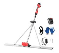 smafoseedding Herramienta Eléctrica De Acabado De Hormigón, Kit Vibratorio De Solera De Hormigón, con Pantalla De Engranajes Y Ajuste De 9 Velocidades, Hoja De 150 Cm De Largo Y 8 Cm De Ancho,1BAT
