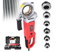 smafoseedding Kit De Roscado para Corte De Tuberías, Máquina De Roscado De Tuberías De Alta Resistencia De 2300 W,Herramienta De Plomería Portátil, Herramienta De Roscado De Tuberías, con 6 Troqueles