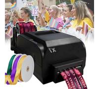 smafoseedding Máquina De Impresión Digital En Cinta De Raso,Máquina De Impresión En Cinta De Raso,Admite Más De 50 Idiomas,con Soporte para Cinta,Velocidad De Impresión: 150 Mm/S,fourrow