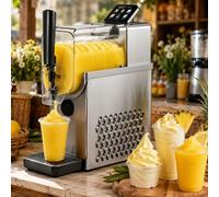 smafoseedding Máquina para Granizados De Acero Inoxidable,2,3 L,215 W,para Helado Suave, No Necesita Hielo,4 En 1,Limpieza Automática, Bebidas Frías para Carrito Móvil, Cafetería, Hogar Y Negocios