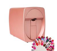 smafoseedding Mini Impresora para Decoración De Uñas,Impresora Digital Móvil para Decoración De Uñas,Tiempo De Dibujo: 25-30s,Control De Teléfono Móvil,para Belleza Y Cuidado Personal,Gold