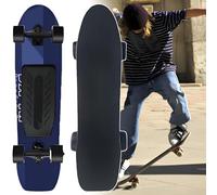 smafoseedding Patineta Eléctrica Práctica con Control Remoto De 4 Velocidades, Longboard Eléctrico Sin Escobillas De 350 W con Iluminación Led,24 Km/15 mph,Alcance De 25 Km, Batería De 5600 Mah,CType