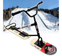 smafoseedding Patinete De Nieve De Invierno 2026 con Esquís Traseros Giratorios De 360° Y Marco Reforzado, Capacidad De Carga De 150 Kg/330 LB, Tabla De Snowboard/Trineo Todoterreno Definitivo TypeB