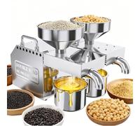 smafoseedding Prensa De Aceite Eléctrica De Doble Motor (2026) - Extractor Automático De Aceite, Precalentamiento De 6 Min Y 24 H De Uso Continuo, Prensa Eléctrica En Frío Y Caliente