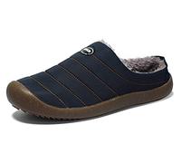 SMajong Invierno Zapatillas de Casa para Hombre Mujer Espesar Zapatillas Aire Libre Impermeables Cálidas Pantuflas de Casa Interior Zapatos con Pelusa