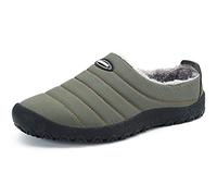 SMajong Invierno Zapatillas de Casa para Hombre Mujer Espesar Zapatillas Aire Libre Impermeables Cálidas Pantuflas de Casa Interior Zapatos con Pelusa Forro Talla Grande 40 EU