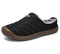 SMajong Invierno Zapatillas de Casa para Hombre Mujer Espesar Zapatillas Aire Libre Impermeables Cálidas Pantuflas de Casa Interior Zapatos con Pelusa Forro Talla Grande 44 EU