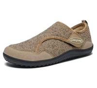 SMajong Zapatillas de Estar en Casa Hombre Invierno Mujer Pantuflas Antideslizantes Zapatos Cálido Cómodo de Planos Marrón 43 EU