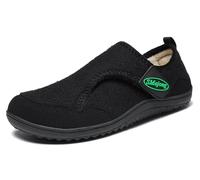 SMajong Zapatillas de Estar en Casa Hombre Invierno Mujer Pantuflas Antideslizantes Zapatos Cálido Cómodo de Planos Negro 38 EU