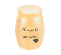 Small Aluminum Keepsake Choose from Colors Sharing Personal for Pet Or Human In Your Heart Blue Pet Accessories (Gold, One Size)