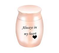 Small Aluminum Keepsake Choose from Colors Sharing Personal for Pet Or Human In Your Heart Blue Pet Supplies (Rose Gold, One Size)
