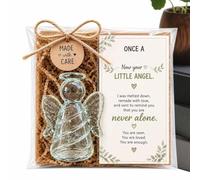 Small Angel Figurine - Positive Pocket Statue Home Decor with Inspirational