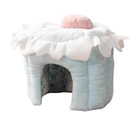 Small Animal Bed House - Hamster Tunnel House Chinchilla Warm Cave Bed | Small Animal Winter Sleeping House for Bunny, Hamster, Chinchilla, Ferret