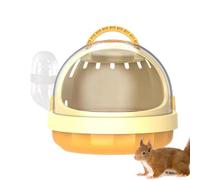 Small Animal Carrier, Hamster Carrying Case, Small Animal Travel Carrier, Portable Small Animal Travel Cage, Panoramic Bag Guinea Carrier, Hamster Travel Cage with Water Bottle for Outdoor