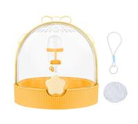 Small Animal Carrier - Travel Hamster Cage Bunny Carrier | Portable Small Pet Carry Case with Water Bottle For Gerbil Bird, Chinchilla, Hedgehog Fishing Walking