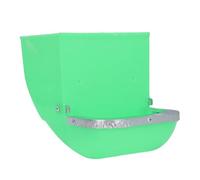 Small Animal Feeder Rabbit Food Dispenser Spill Proof Large Capacity Plastic Iron Cage Feeding Bowl for Guinea Pigs Chinchillas Ferrets Green 5PCS