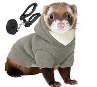 Small Animal Ferret Sweater | Cute Harness Outfit | Soft Comfortable Clothes for Ferrets Hamsters Squirrels Chinchilla Chihuahua Cats | Pet Apparel for Home Travel Outdoor Use use use