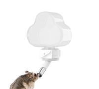 Small Animal Fountain - Free Siphon Station, Bunny Hydration Supplies with Integrated Secure Bracket, Silent Feeding Tube, Ideal for Squirrel Crate Living