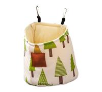 Small Animal Hammock - Plush Cage Pouch | Hangable Gerbil Bed, Cozy Pet Nest, Soft Resting Habitat Decor, Comfortable Indoor Shelter, Durablee Sleep Pod for Hamster, Easy Mount Design, Warm Plush