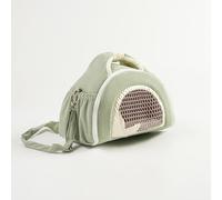 Small Animal Hamster Carrier, Hamster Travel Cage, Portable Hamster Carrier, Hamsters Takeaway Carrier, Outgoing Hamsters Travel Cage 9.45 x 7.48 x 6.69" for Hamster, Bunny, Pets (Green, Pink)