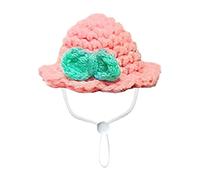 Small Animal Knitted Hat - Tiny Pet Headwear, Soft Colorful Knitted Costume with Adjustable Drawstring, Cute Hamster Outfit | Lightweight Comfort Accessory, Multi-Purpose Animal Clothing Uses