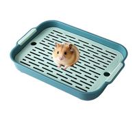 Small Animal Litter Tray - Reusable Pet Toilet, Compact Waste Management System | Hygienic Training Basin, Perfect Choice For Dwarf Bunny Ferrets Squirrels Chinchillas Hamsters Hedgehogs
