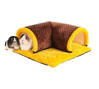 Small Animal Tube, Washable Tunnel Bed for Hamsters and Bunnies, Fun Activity Hideaway Toy for Chinchillas, Ferrets, and Squirrels, Soft Cozy Design for Play Rest, 35x35x15cm