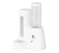 Small Animal Water Bottle - Leak-Proof Hamster Drinking Feeder, Integrated Food Tray, Solución de hidratación automática, Lightweight Cage Accessory | Easy Mount Design, Multi-Functional Feeding