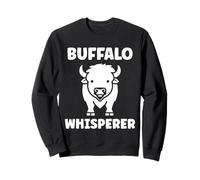 Small Animals Bison Funny Simple Whisperer Buffalo Sudadera