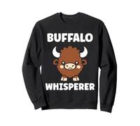 Small Animals Bison Funny Simple Whisperer Buffalo Sudadera