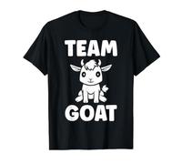 Small Animals Goat Cute Minimalist Simple Team Goat Camiseta gráfica económica, Hombre, Negro, L