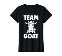 Small Animals Goat Cute Minimalist Simple Team Goat Camiseta gráfica económica, Mujer, Negro, XL