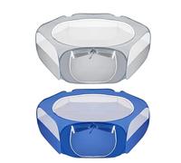 Small Animals Playpen - Portable Foldable Exercise Cage Tent, Breathable Mesh Pet Enclosure Yard Fence, Easy Clean Outdoor Indoor Activity Pen For Rabbit Cat Guinea Pig Chick Small Pet Training Safety