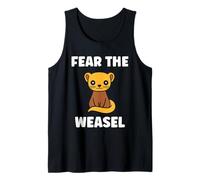 Small Animals Weasels Funny Minimalist Fear The Weasel Camiseta sin Mangas