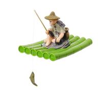 Small Aquarium Decor - Old Man Fishing Model Aquarium Decoration, Fish Tank Decor Model For Hobbyists | Keepers Beginners Home Office Restaurant Retail Stores Apartment Hotel Fishing Lovers