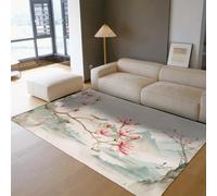 Small Area 120x180 Alfombra Chinese Landscape Alfombrilla Soft Entry Tapete for Entrada Antideslizante Lavable Magnolia Pelo Corto Indoor Floor Entrance Dormitorio Cocina baño Foyer Decor