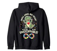 Small Arms Big Heart Cute T-rex Autism Awareness Infinity Sudadera con Capucha