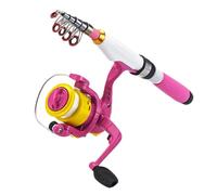 Small Baitcasting Rod Combo-Kit de pesca telescópico de viaje, diseño ligero y | Equipo perfecto para principiantes con carrete pre-resaca para pesca en el agua, viajes fluviales,