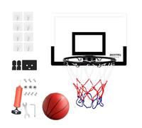 Small Basketball Hoop for Kids, Indoor Sports Toy, No-Drill Basketball Set with Ball & Pump, 40 x 26 cm, ideal para actividades deportivas divertidas para niños y niñas