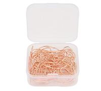 Small Binder Clips Rose Gold Rustproof Metal Headset Design Multifunction for Office Home School Organizing Files Notebooks Bookmarks 20Pcs