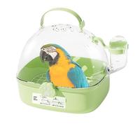 Small Bird Carrier - Lightweight Ventilated Kennel for Parrots | Handheld Travel Crate with Water Bottle for Kittens Ferrets | 18 cm Portable Pet Carrier for Car Rides Airplane Trips Vet Visits