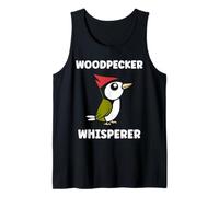 Small Bird Woodpeckers Cute Quote Whisperer Woodpecker Camiseta sin Mangas
