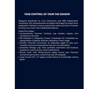 Small Business Tax Ledger & Expense Tracker: IRS Schedule C Compliant Accounting Book with Monthly Summaries and Mileage Log