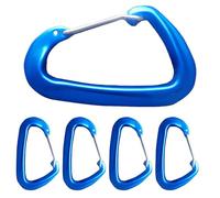 Small Carabiner Clip - Backpacking D Buckle For Climbing Hiking Camping Outdoor | 5 Pieces D Shape Carabiners Ring Clip | Buckle Hook Carabiner Clips For Travel Backpack Luggage Gym Garage