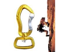 Small Carabiner, Outdoor Carabiner Clips, D Ring Shape Hammock Key Chains, 2.83x1.14 Inches Lightweight Hook Accessory, Hiking Quicklink Clip for Securing Pets, Outdoor Camping