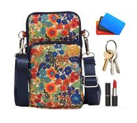 Small Cell Phone Purse Large Capacity - - Printed Fashionable Organizer Bag