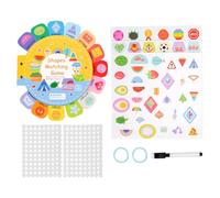 Small Child Child Child Learning - Sensory Development - Forms, para uso para los más pequeños | Tarjeta de aprendizaje de desarrollo sensorial