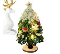 Small Christmas Tree - Handmade Twisting Rod Christmas Tree, Christmaas Decoration, Christmas Trees Handmade Material Pack, Christmass Table Top Decor For Beginners, Handmades Enthusiasts With Lights