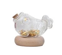 Small Clear Money Bank, Fish Shape Coin Jar, Transparent Cute Cash Container, Decorative Piggy Bank Gift, Body, Compact Savings Holder, Kids Teen Girls Family Friends Room Use