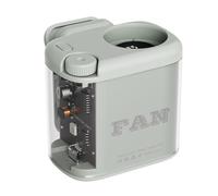 Small Clip on Fan - 100 Speed Compact Cooling Device | Rechargeable Compact Cooling Device with Light, Desk Fans Small Quiet for Home Bedroom Office Travel Camping Hiking Fishing Beach Picnic Women Me